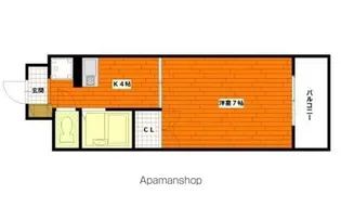 カサデソル己斐【4階】の間取り