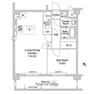 コンフォリア神楽坂【4階】の間取り