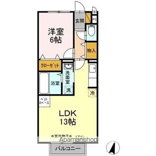 プランドール【2階】の間取り