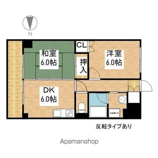 ハウスアベニュー【6階】の間取り