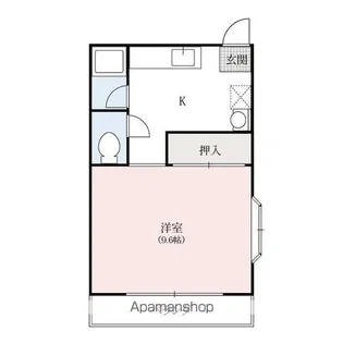 ウエハラハイツ【2階】の間取り