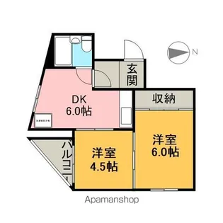 堀壱ビル【3B号室】の間取り
