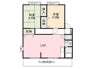 サンビレッジ木太【1階】の間取り