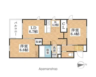 メゾン アネスト【2階】の間取り