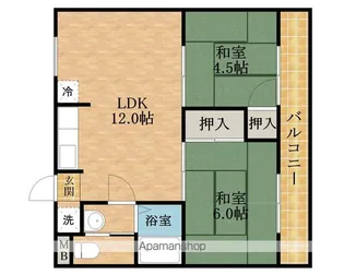 坂の久保サンシャイン【3C号室】の間取り