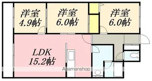レヂオンス湯川【2階】の間取り