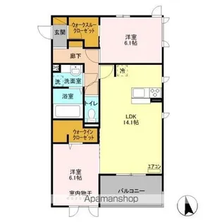 リシェス Ⅰ【3階】の間取り