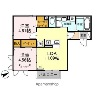 DES AILES TROIS【2階】の間取り