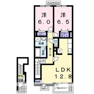 サンモリッツ A【2階】の間取り
