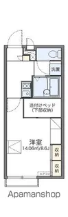 レオパレスプレジャータウンⅡ【2階】の間取り