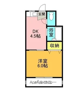 コーポ小笠原【3D号室】の間取り