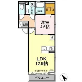 レジデンス甲州街道Ⅱ【3階】の間取り