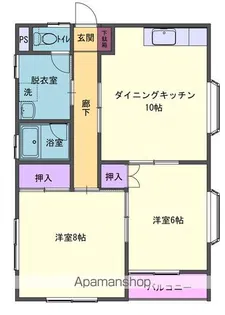 パークホーム【201号室】の間取り