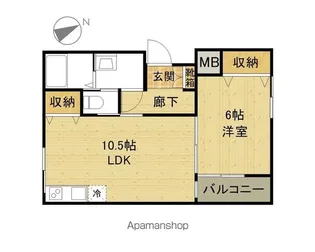 バンブーハウスG【-2号室】の間取り