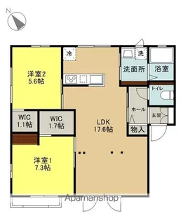グリーンハイツエイト【A202号室】の間取り