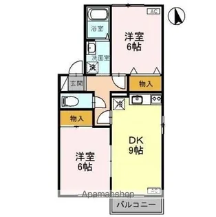 セジュール上冨居 A【101号室】の間取り
