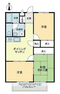 フォブール大井B【2階】の間取り