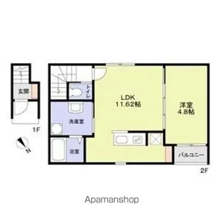 スールソレイユうずら野【2階】の間取り