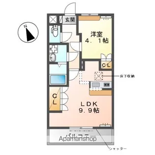 リバティーコート【1階】の間取り