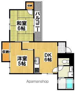 サンライズコーポ【2階】の間取り
