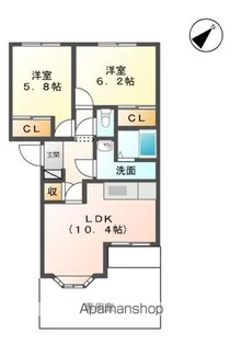 パルティール【102号室】の間取り