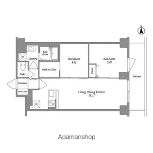 KDXレジデンス上板橋【2階】の間取り