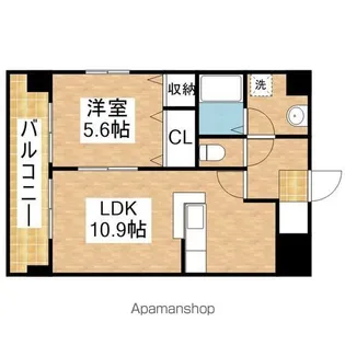 デュオ・ルミエール【201号室号室】の間取り