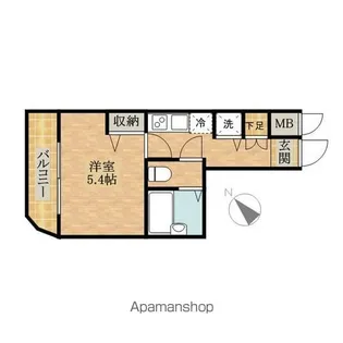 LE’A 横濱中央【4階】の間取り