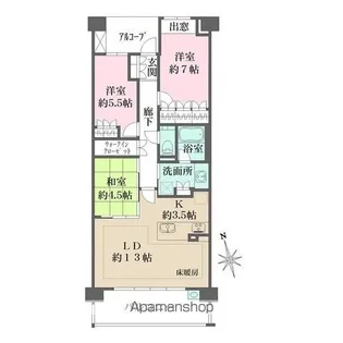 ザ・パークハウス池下【305号室】の間取り