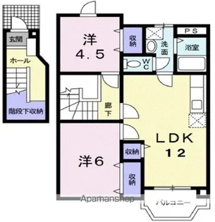 プロスパー大門【202号室】の間取り