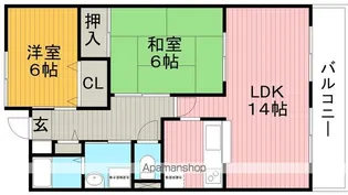 GMY千里園マンション【3階】の間取り