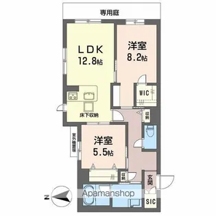 メゾン ド ルミエール【1階】の間取り