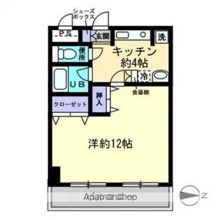 アルカディア西内町【4階】の間取り
