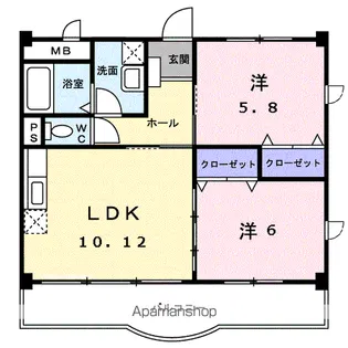 ニューグランド オアシス【1階】の間取り
