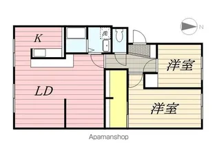 フローラ蜆塚Ⅱ【4階】の間取り