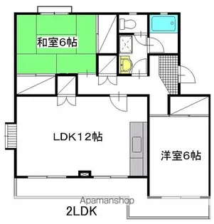 笹野ロイヤルハイツ A棟【302号室】の間取り