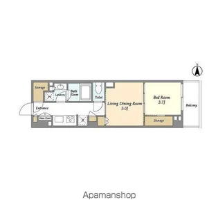 JP NOIE 駒沢大学【4階】の間取り
