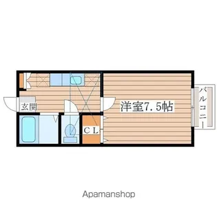 スワンハイツ【1階】の間取り