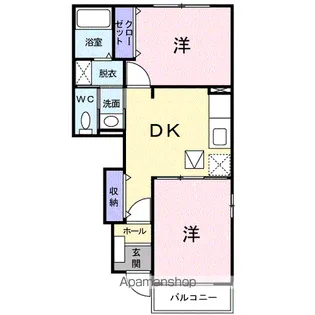 サニー・レジデンス A【1階】の間取り