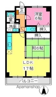 サンリバー博多南【502号室】の間取り