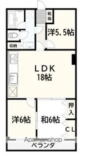 第一マンション太陽【2階】の間取り