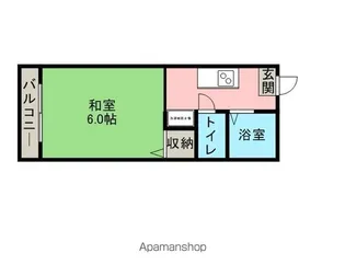 ハイツアポロ【103号室】の間取り
