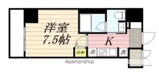 ルクレ上野【10階】の間取り