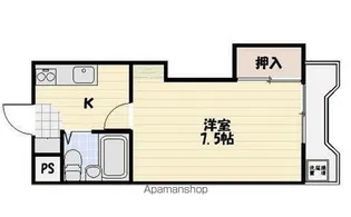 コーポ五番館【2階】の間取り