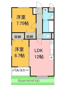 DEARCOURT H・Y【102号室】の間取り