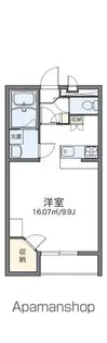 レオパレスパストラル【109号室】の間取り