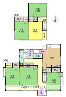 福島県いわき市江名字北口【一戸建】の間取り