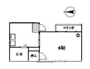 コート片原町【4階】の間取り