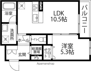 アビエルト金沢【303号室】の間取り