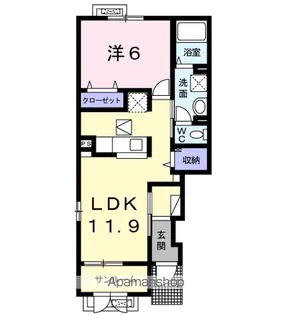 エターナルB【1階】の間取り